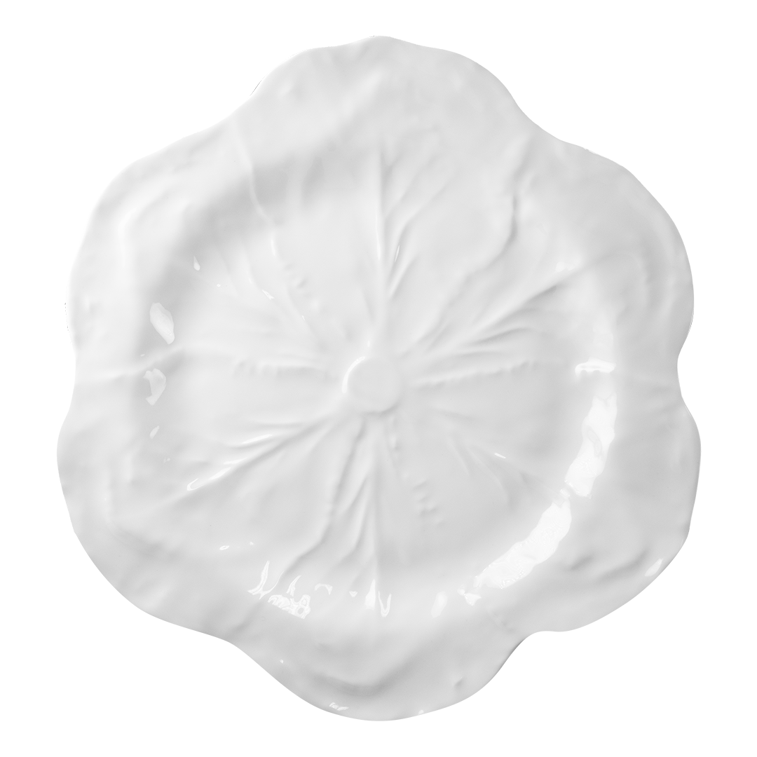 צלחת הגשה עגולה במגוון צבעים - לבן