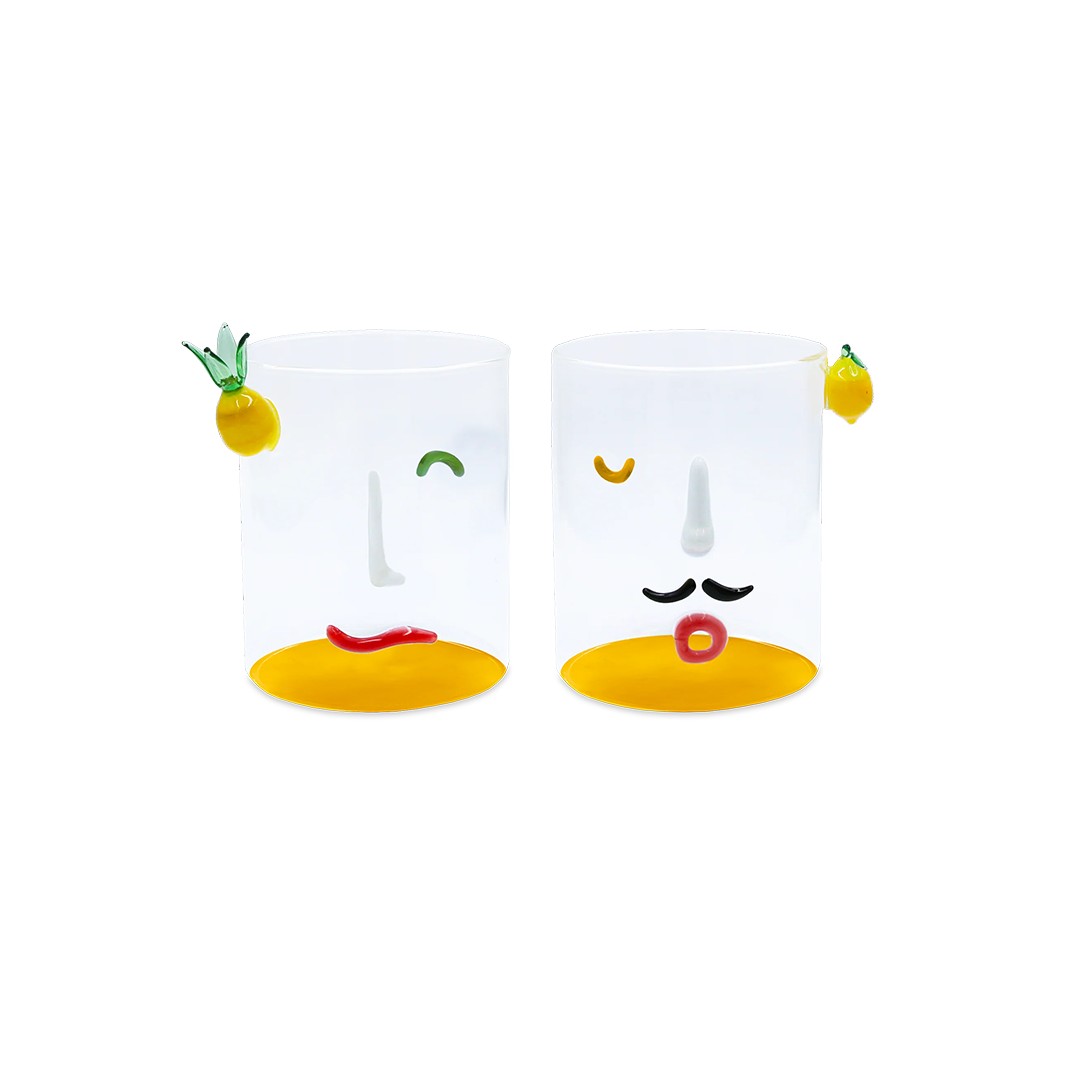 סט 2 כוסות - Romeo & Giulietta | צהוב