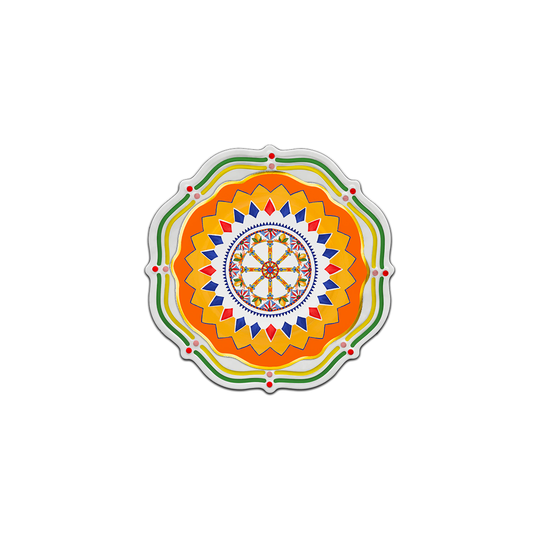 צלחת ראשונה/קינוח פורצלן - גלגל - Dolce Vita