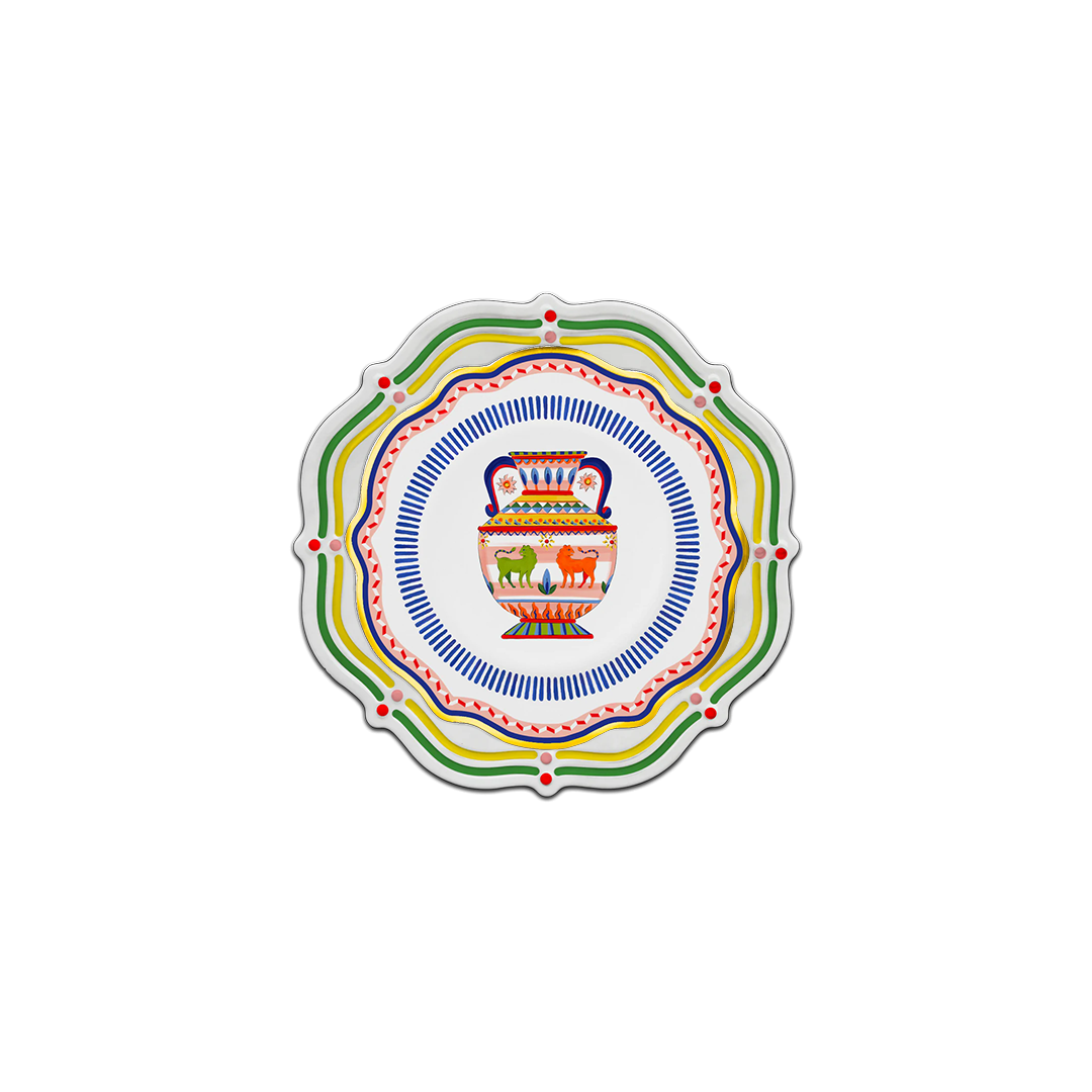 צלחת ראשונה/קינוח פורצלן - אמפורה - Dolce Vita