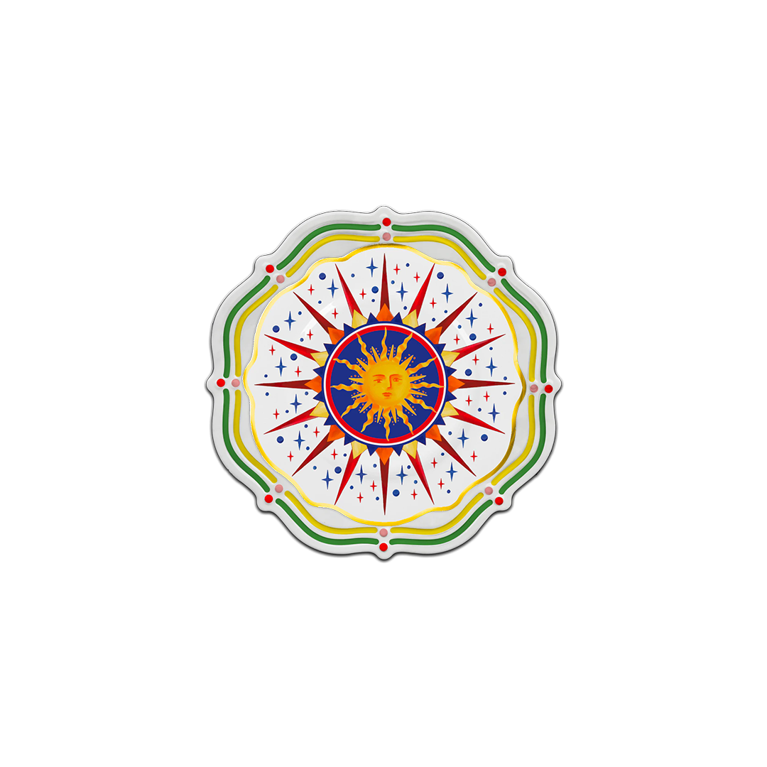 צלחת ראשונה/קינוח פורצלן - שמש - Dolce Vita