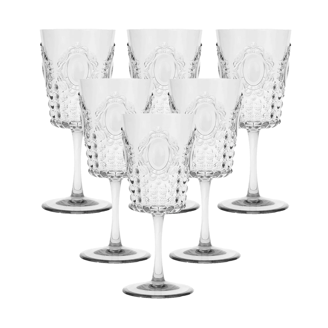 סט 6 כוסות יין - Baroque & Rock | שקופות