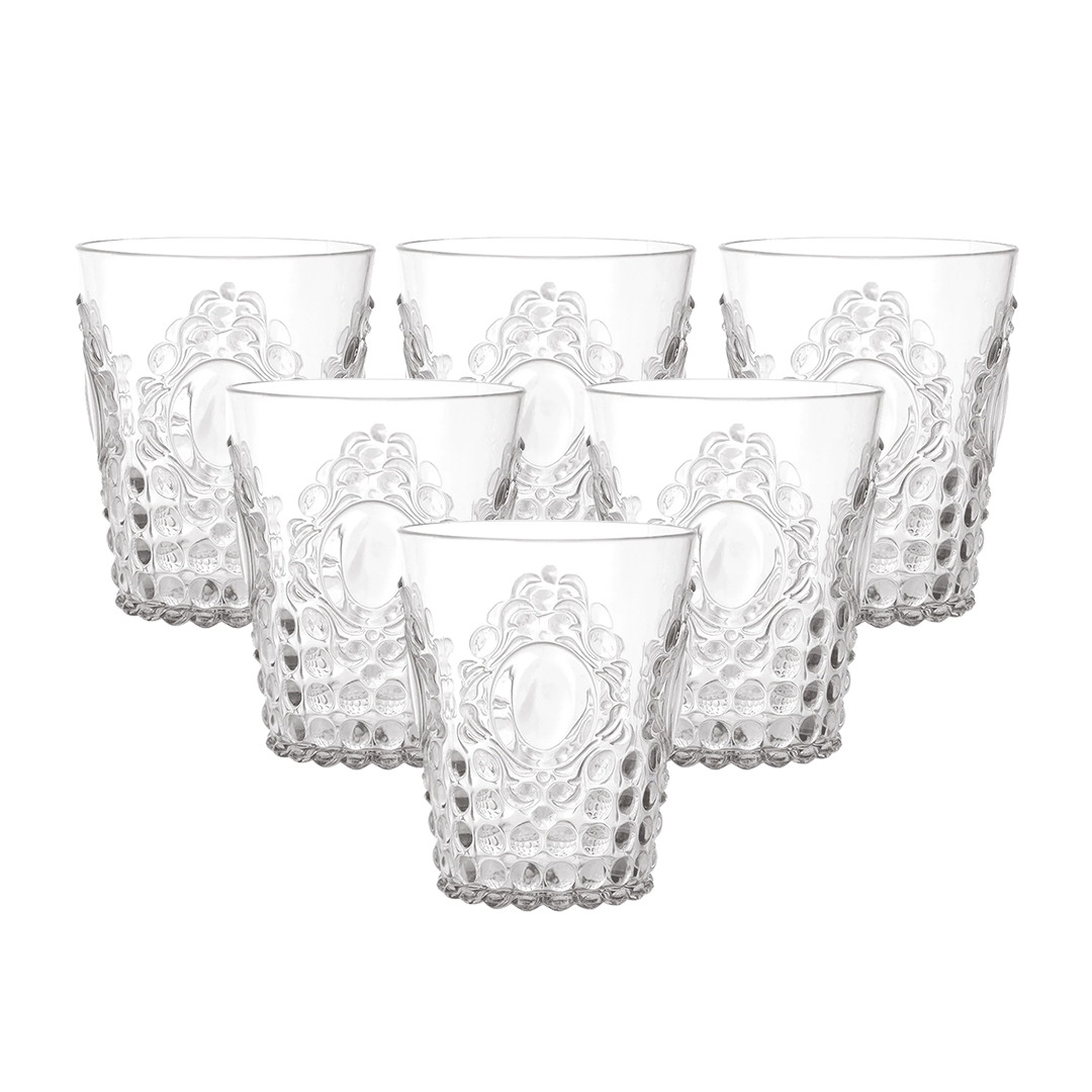 סט 6 כוסות - Baroque & Rock | שקופות