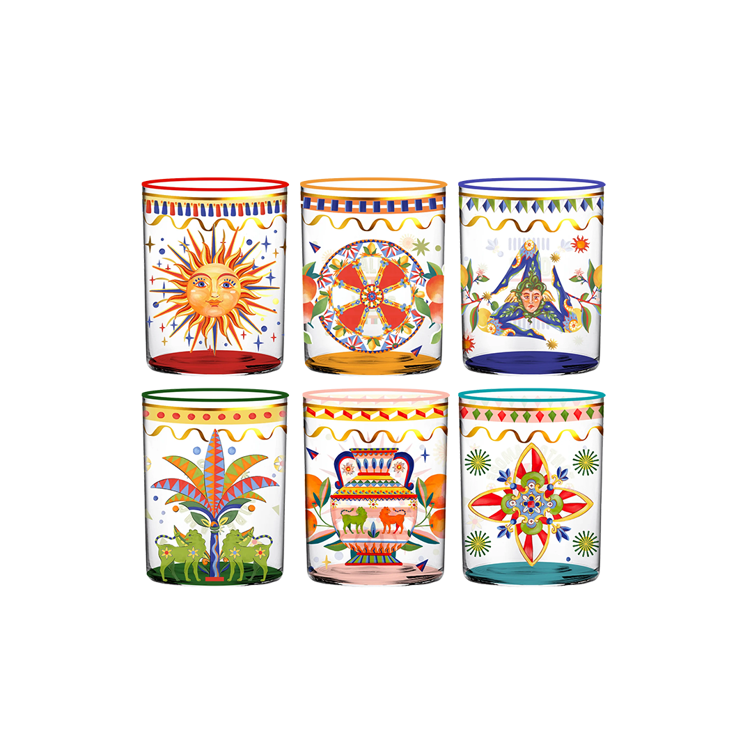 סט 6 כוסות - Dolce Vita