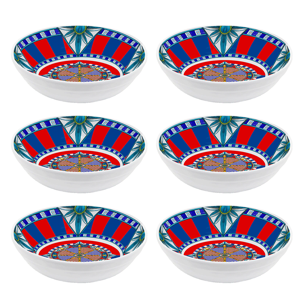 סט 6 צלחות עמוקות - Sole Mio