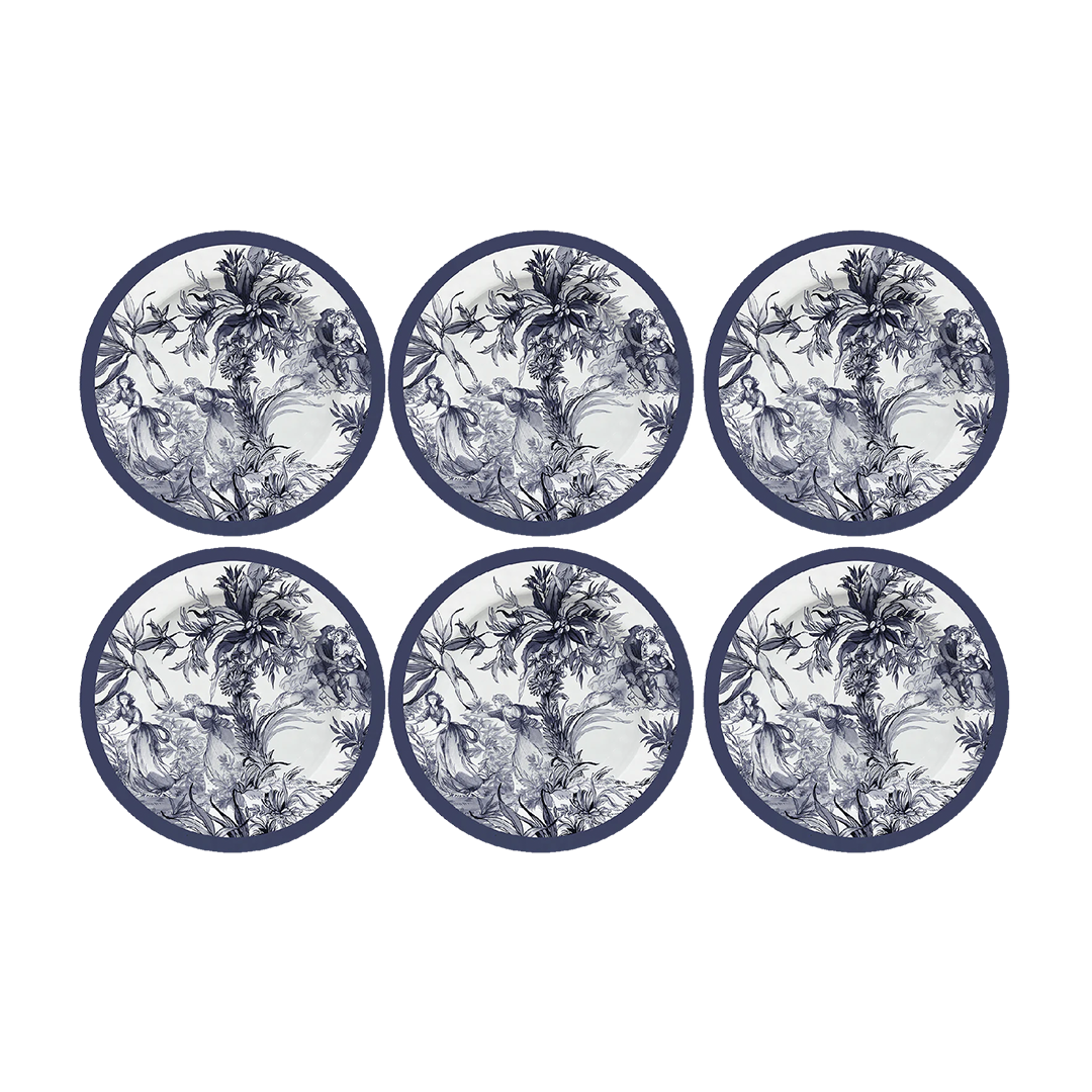 סט 6 צלחות ראשונה/קינוח - Versailles