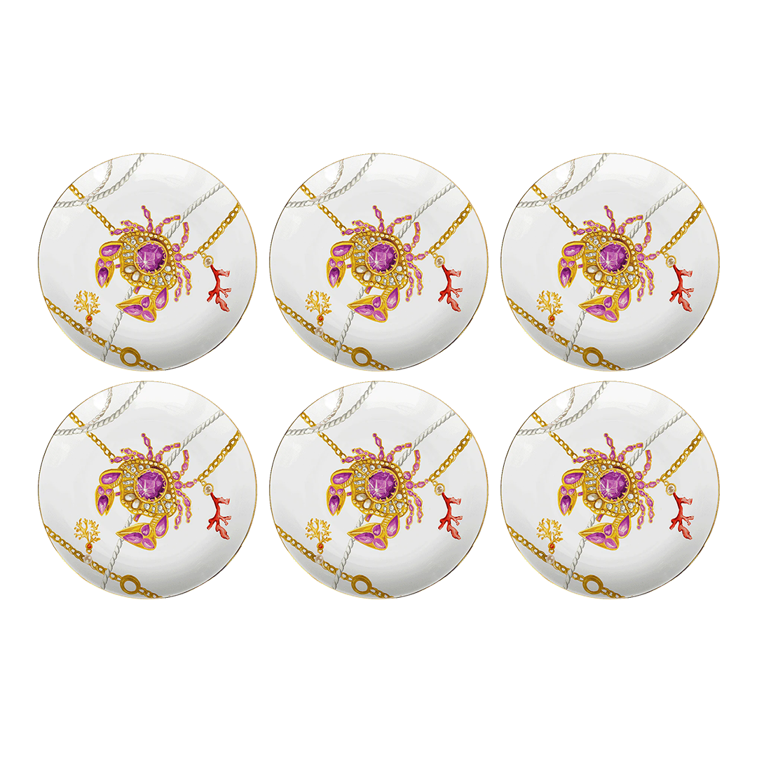 סט 6 צלחות ראשונה/קינוח - Portofino