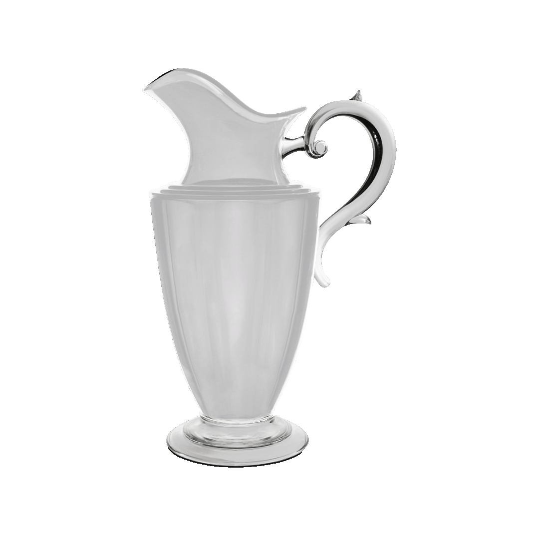 קנקן מים במגוון צבעים - לבן