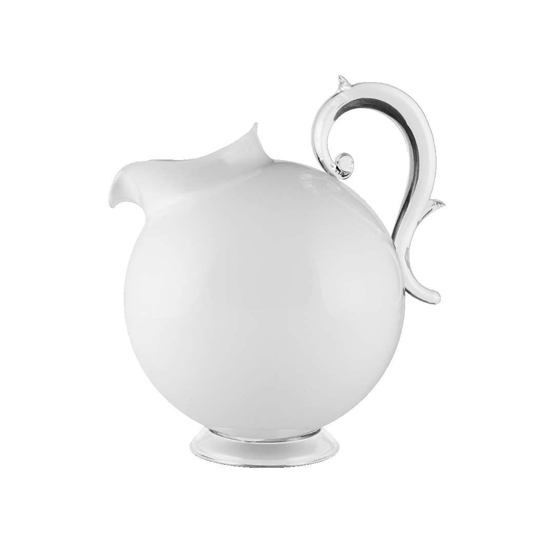 קנקן מים 2.25 ליטר במגוון צבעים - לבן אחיד