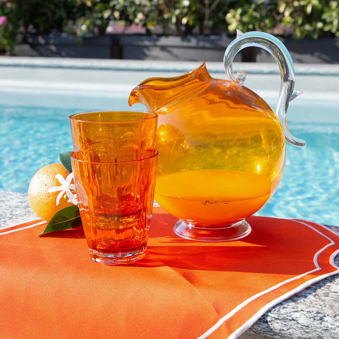 פלייסמט דוחה כתמים במגוון צבעים - כתום