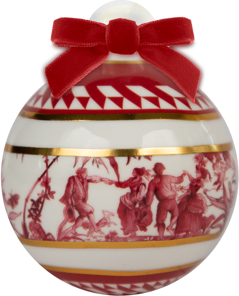 קישוט תלייה במגוון דגמים | כדור - Le rouge