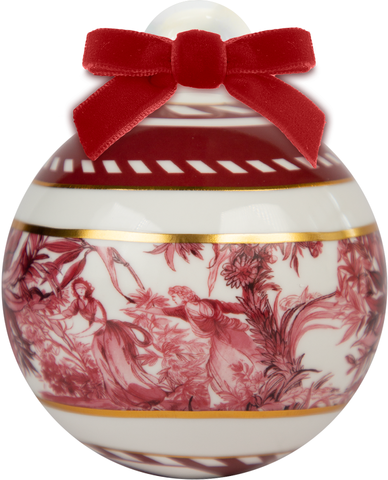 קישוט תלייה במגוון דגמים | כדור גדול - Le rouge