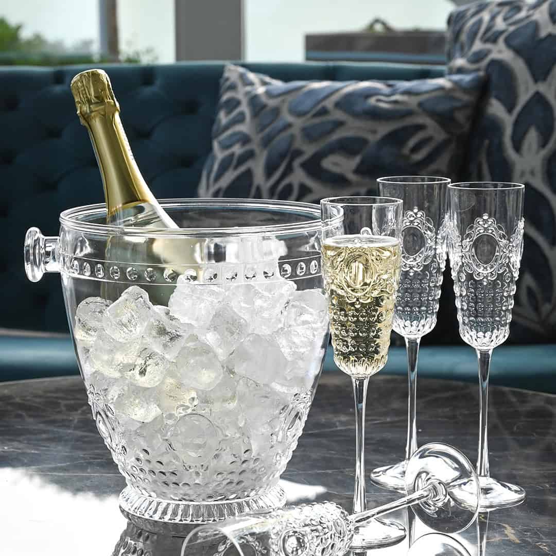 סט 4 כוסות שמפניה ושמפניירה