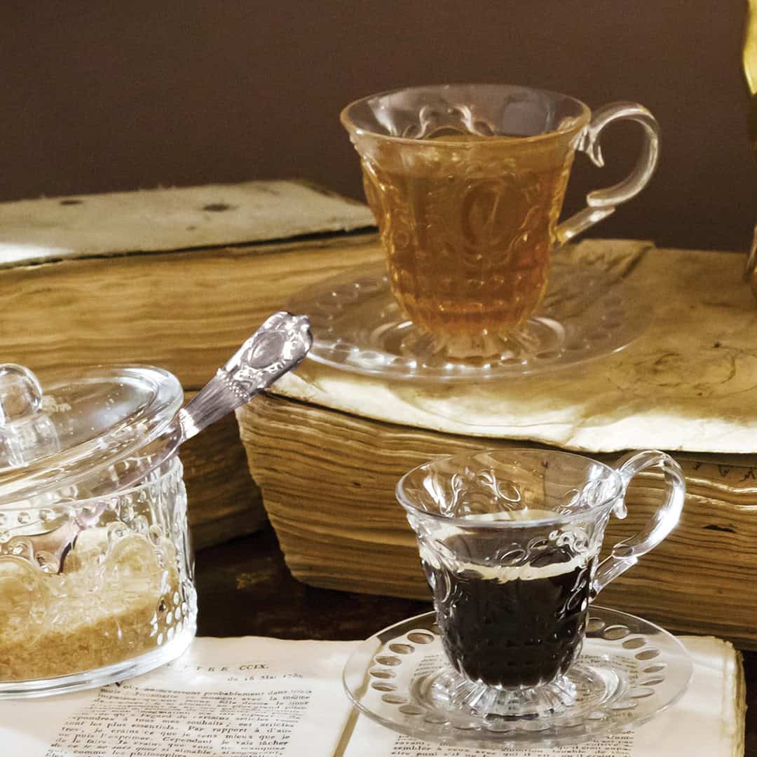 כלי אחסון שקוף עם כף - Baroque & Rock