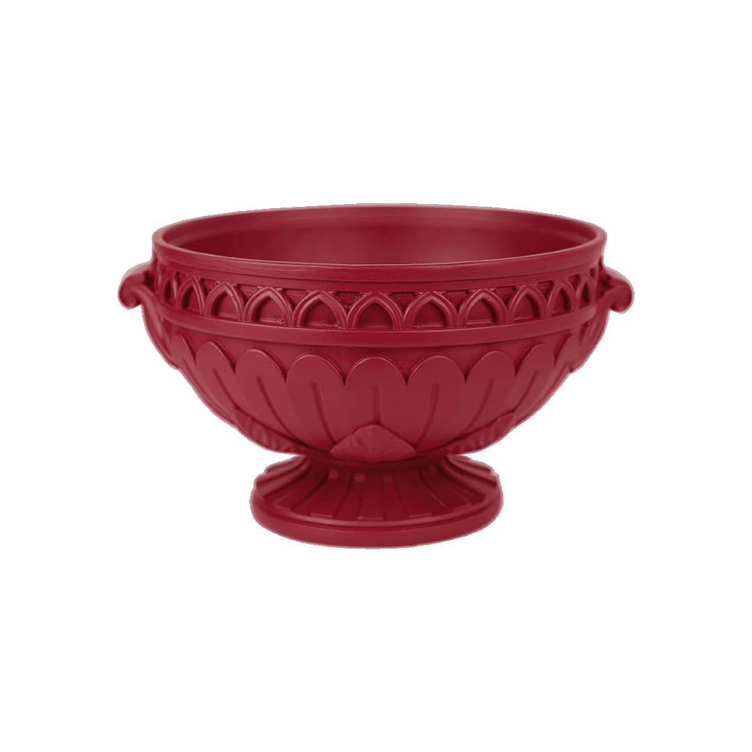 מעמד/קערה על רגל במגוון צבעים - אדום