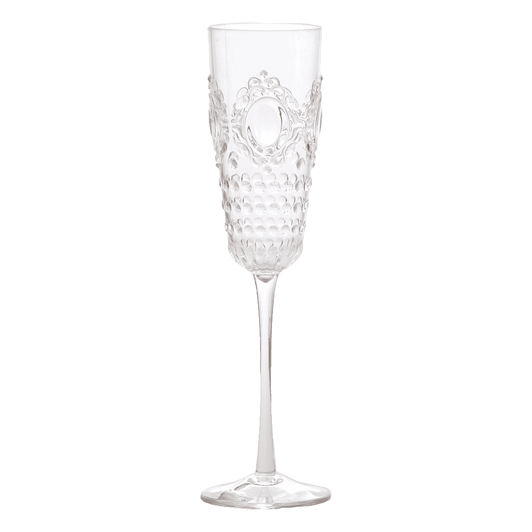 כוס שמפניה שקופה - Baroque & Rock