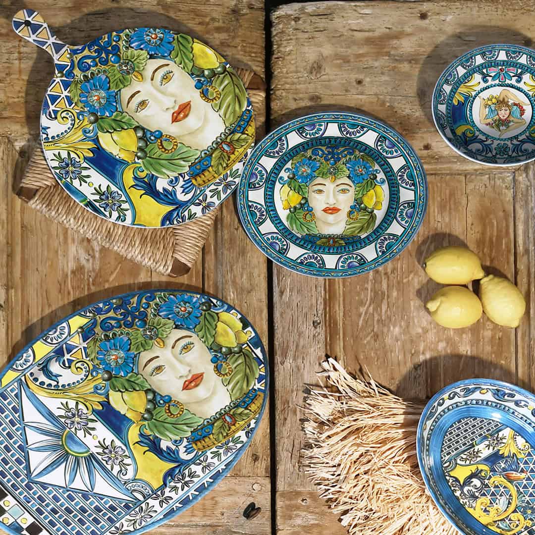 צלחת עיקרית במגוון צבעים - Sicily | כחול