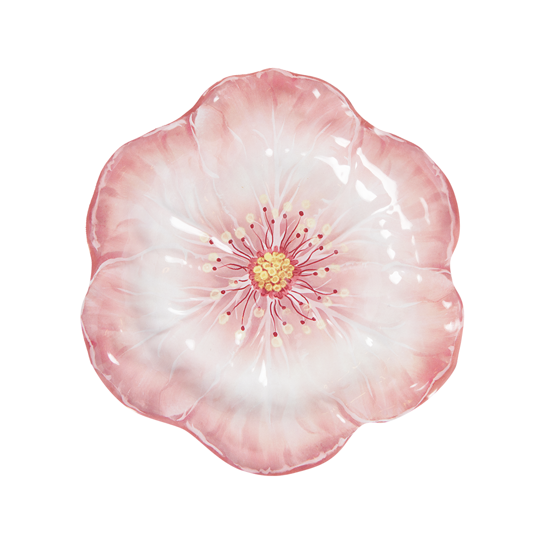 צלחת עיקרית במגוון צבעים - ורוד