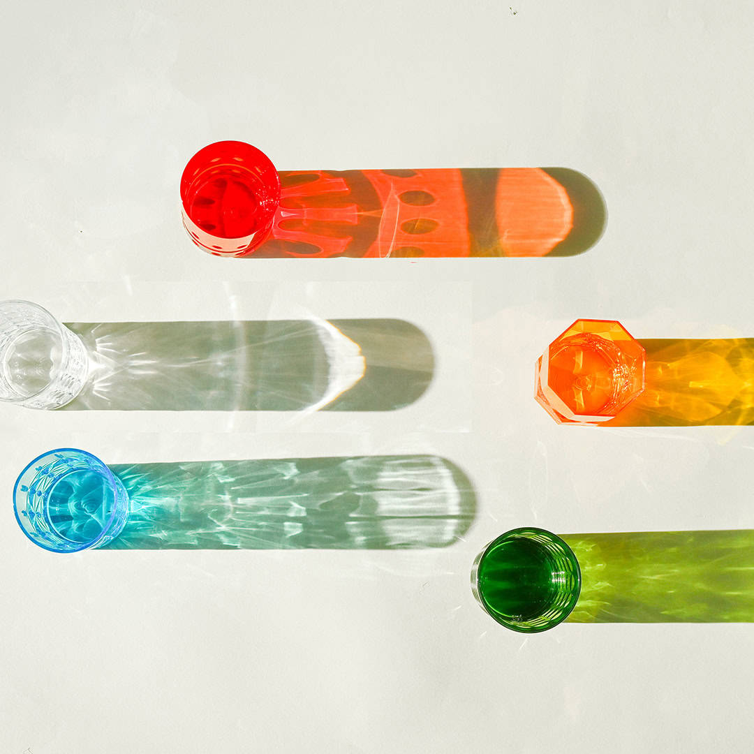 סט 6 כוסות שתייה/וויסקי במגוון וסגנונות עיצוב - ירוק