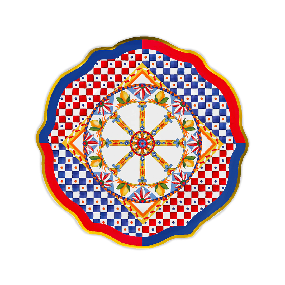 צלחת עיקרית פורצלן - גלגל - Dolce Vita