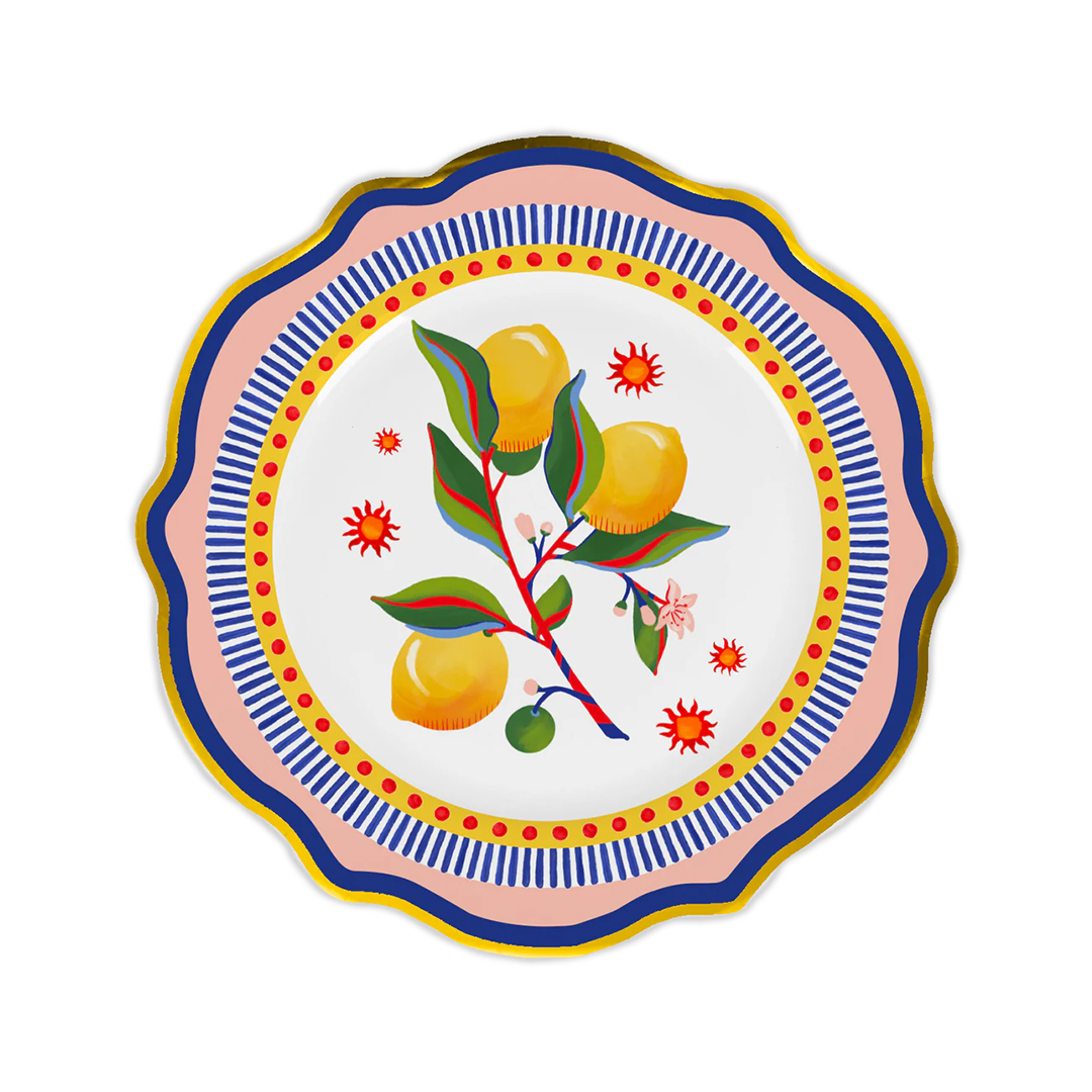 צלחת עיקרית פורצלן - לימון - Dolce Vita