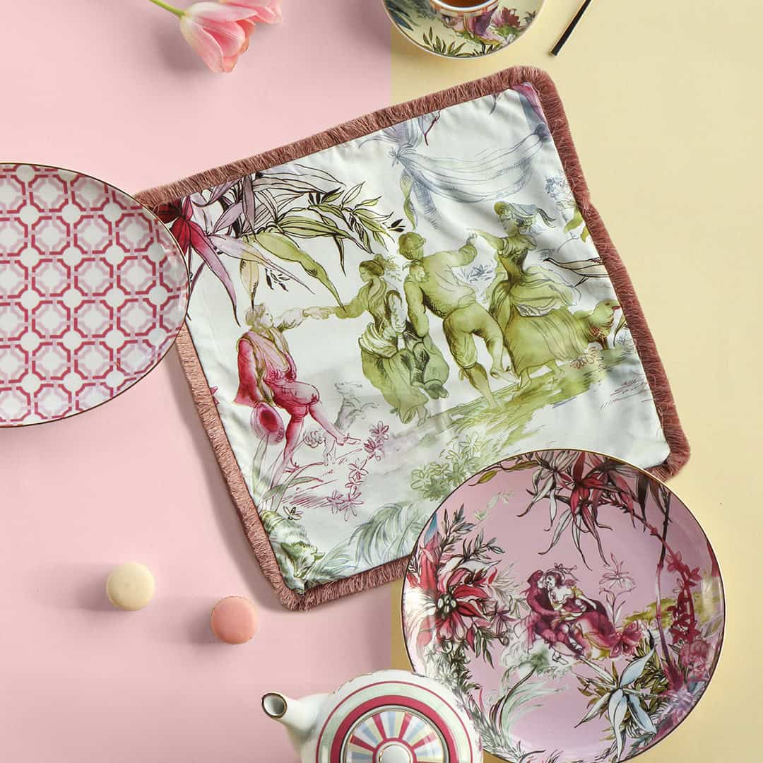 פלייסמט מרובע במגוון צבעים - ורוד - Firenze