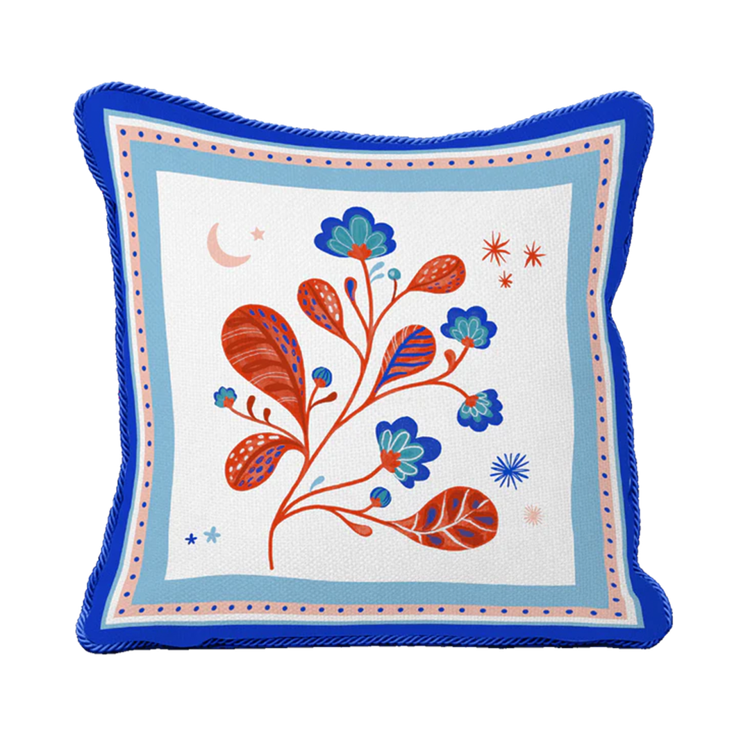 כרית רקומה 60 ס"מ במגוון דגמים - LEAVES