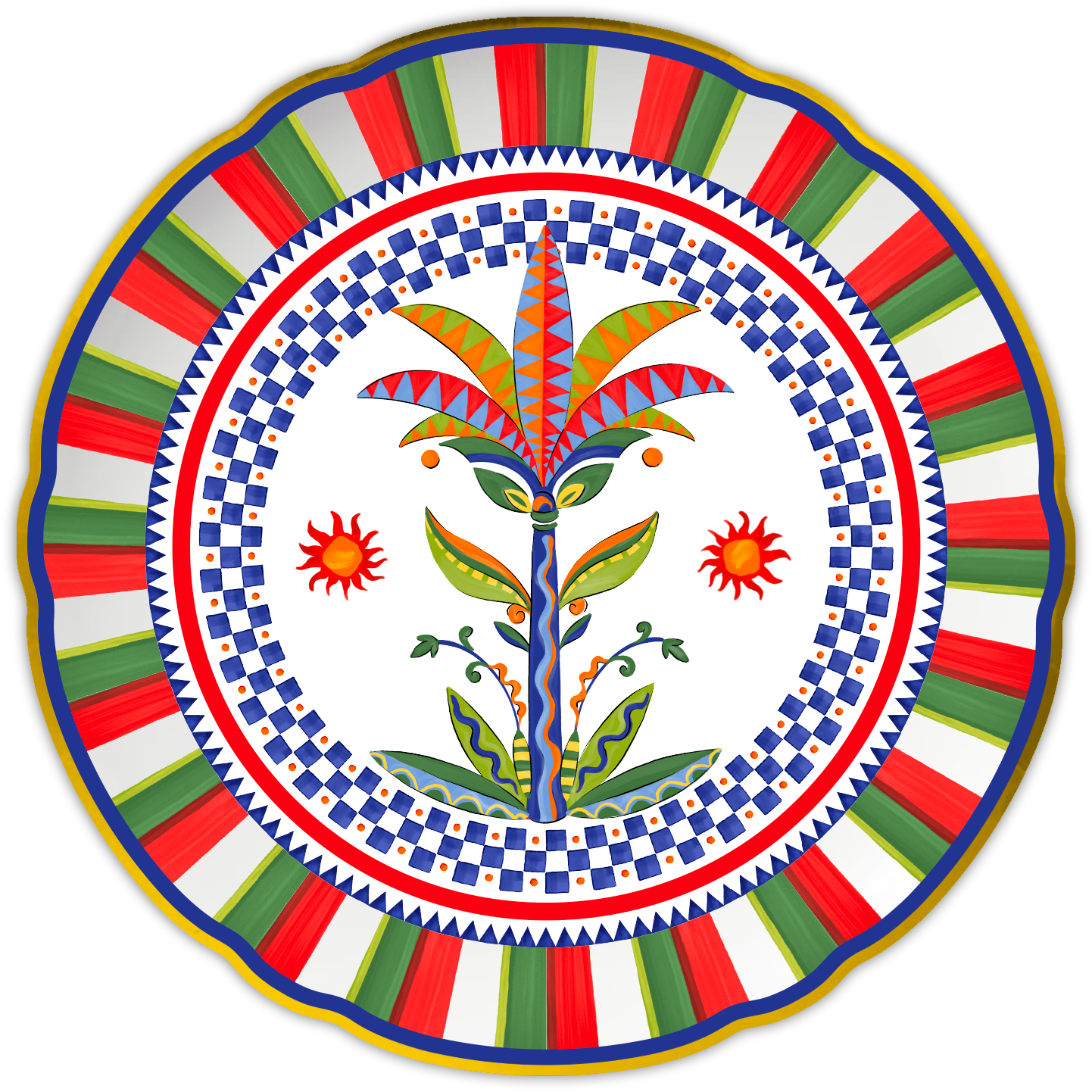 צלחת הגשה - שזיף - Dolce Vita