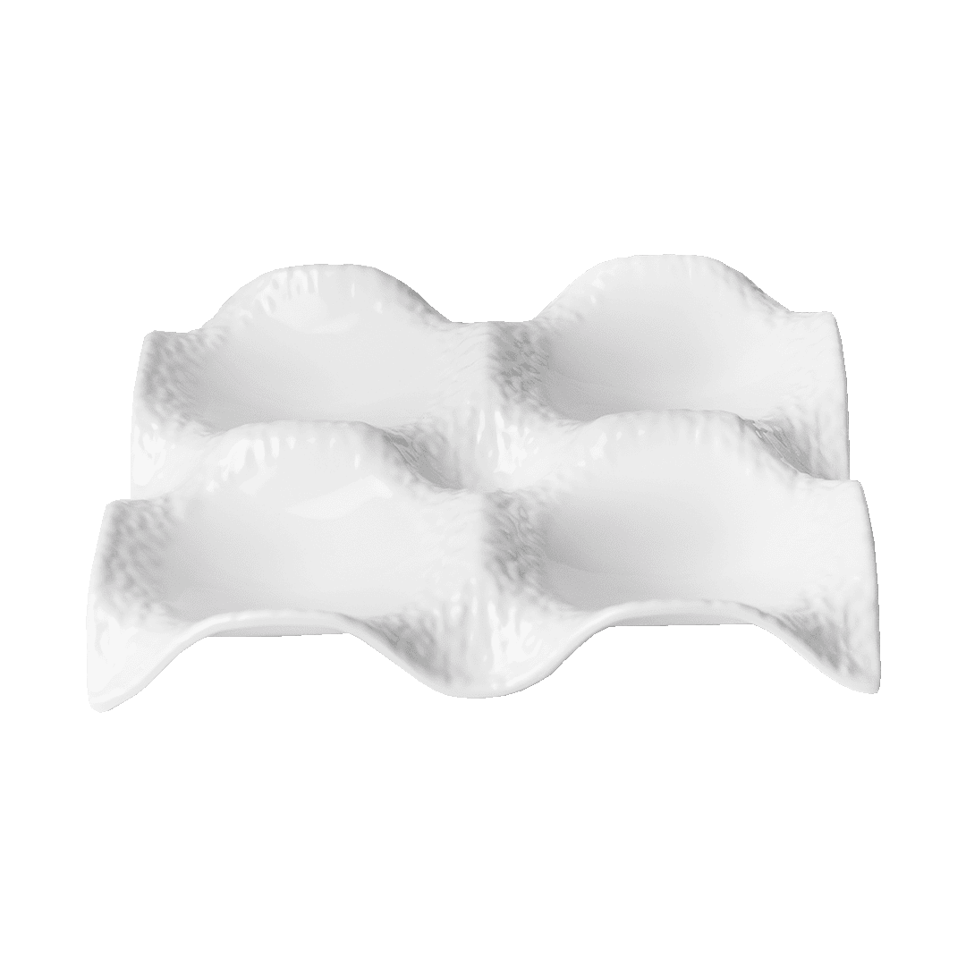 צלחת הגשה מלבנית מחולקת לארבע | Gourmet