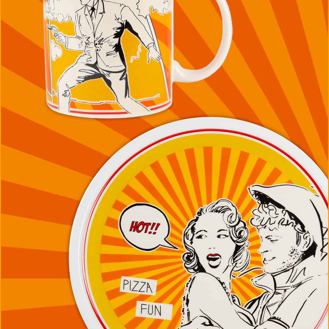 פלייסמט במגוון צבעים - כתום