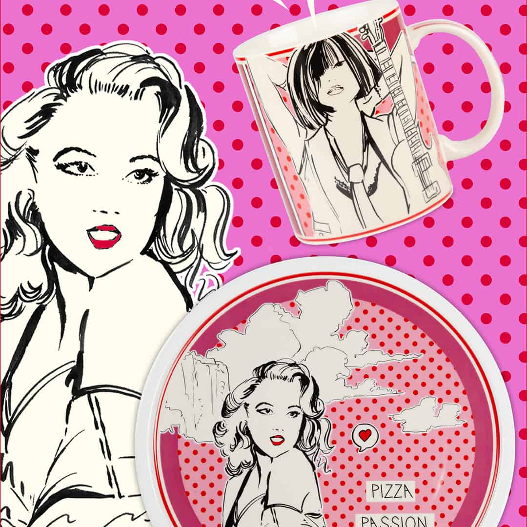 פלייסמט במגוון צבעים - פוקסיה