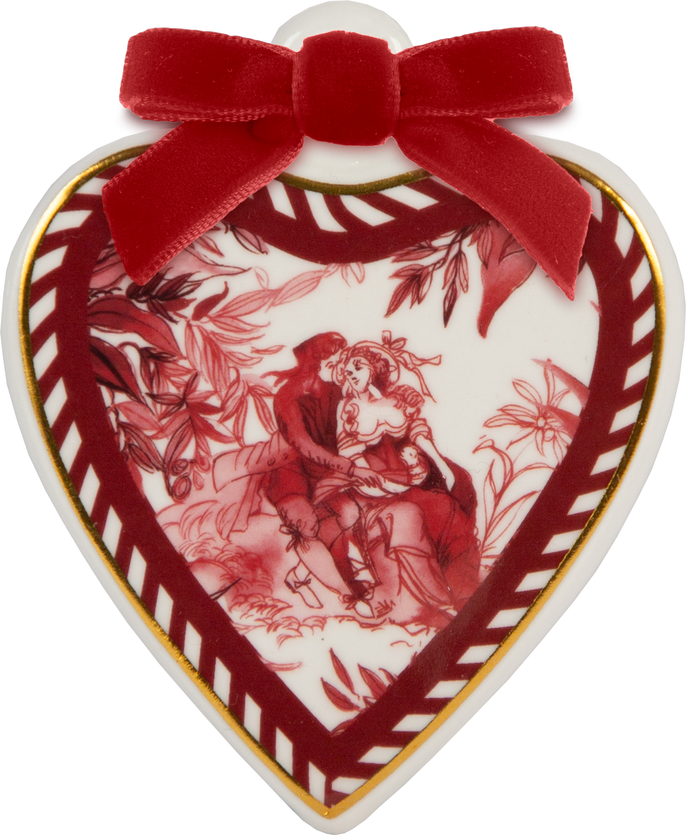 קישוט תלייה במגוון דגמים | לב שטוח - Le rouge