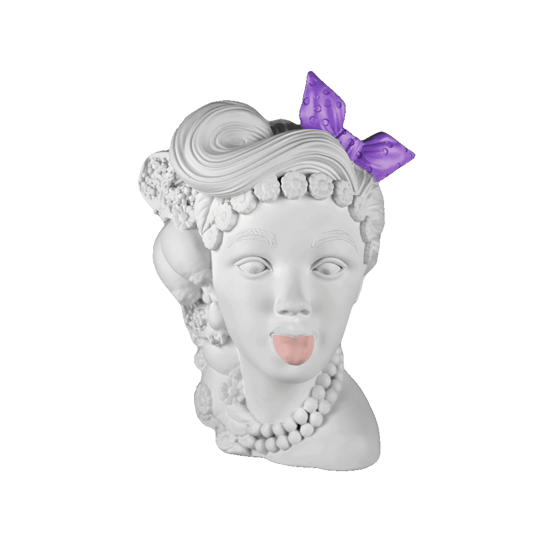 ראש דקורטיבי במגוון צבעים - לבן | L'IRRIVERENTE