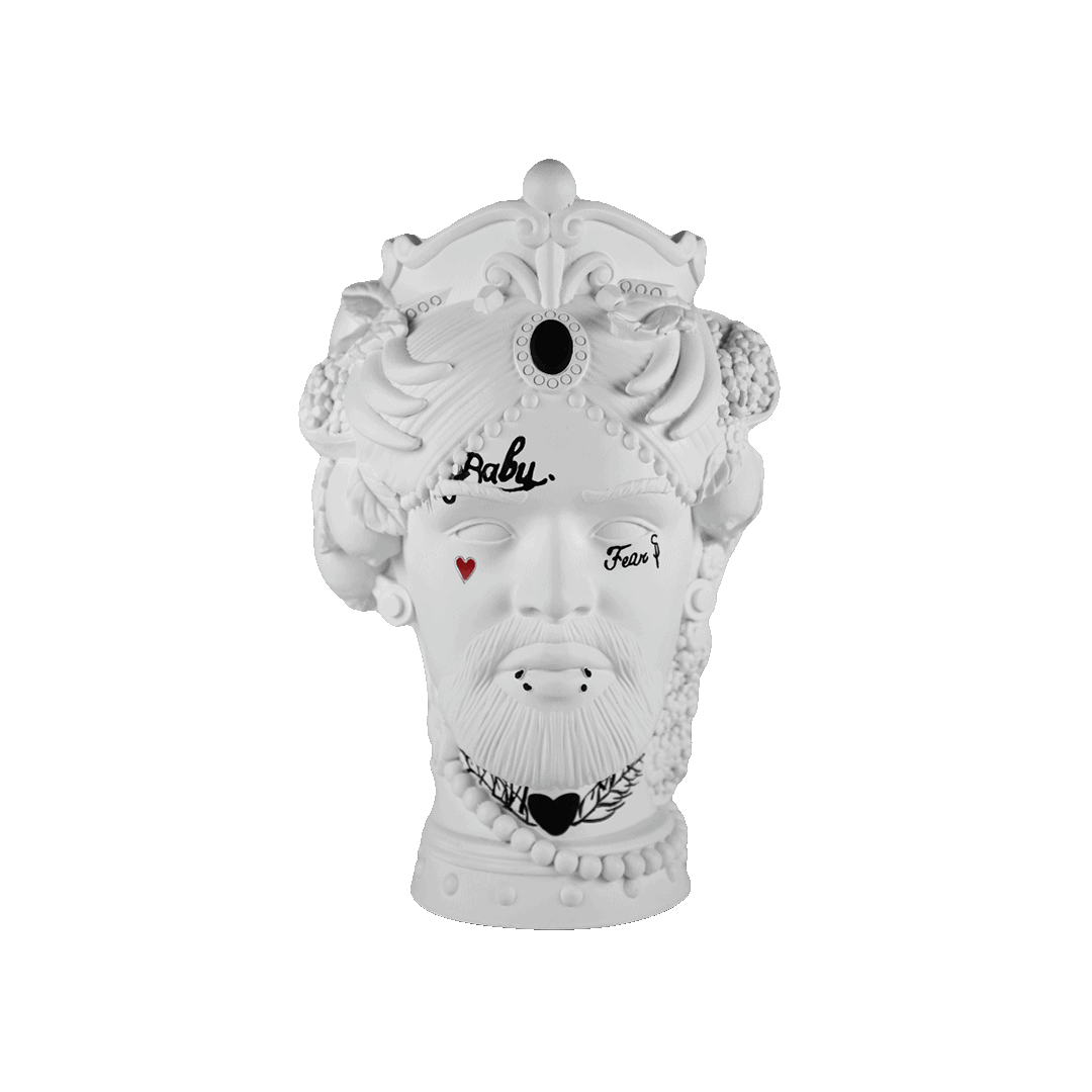 ראש דקורטיבי במגוון צבעים - לבן | IL TRASGRESSIVO