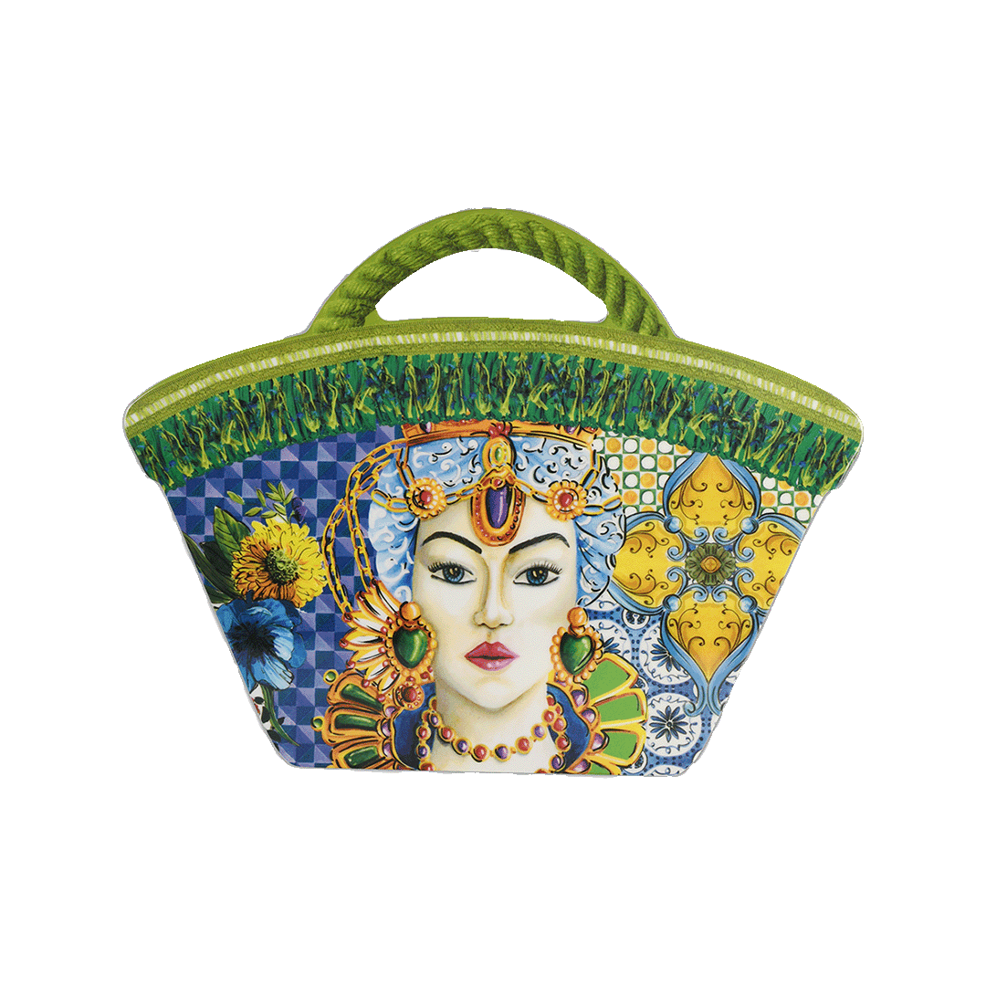 קרש חיתוך מיני בצורת תיק במגוון צבעים - Sicily | ירוק