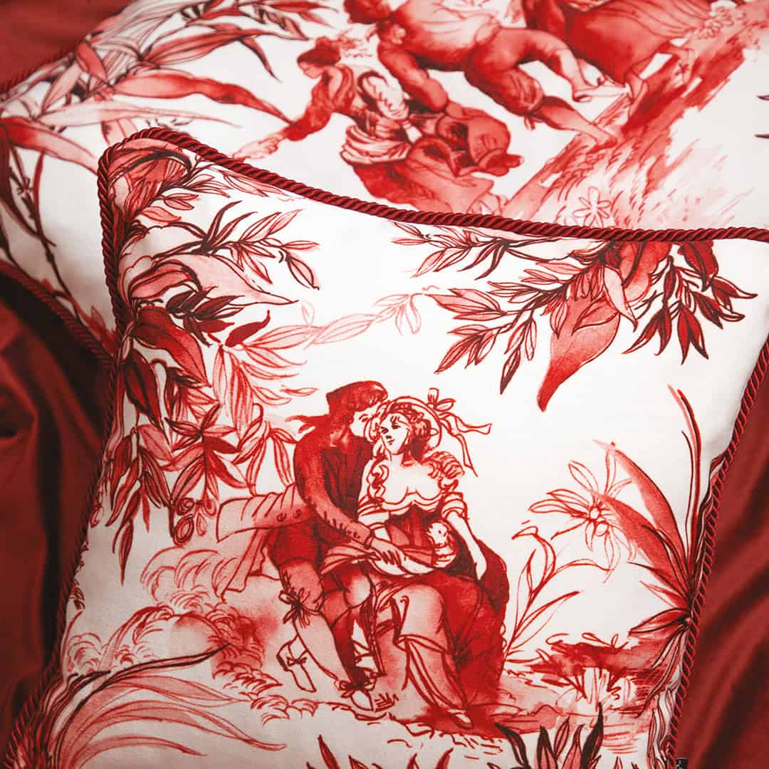 כרית קטיפה 60 ס"מ - Le rouge