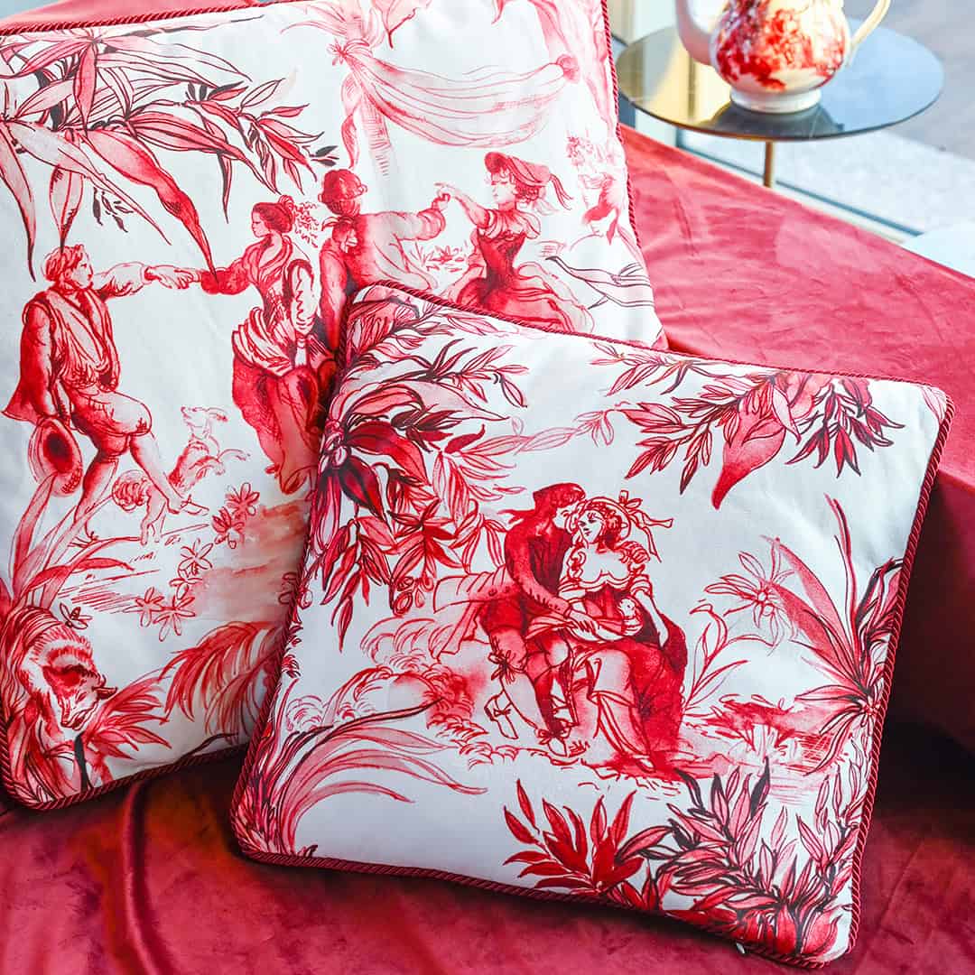 כרית קטיפה 45 ס"מ - Le rouge