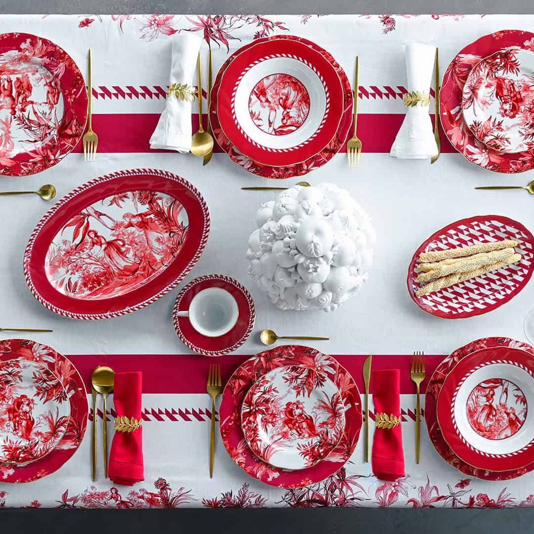 סט 6 צלחות ראשונה/קינוח - Le rouge | PLAROU