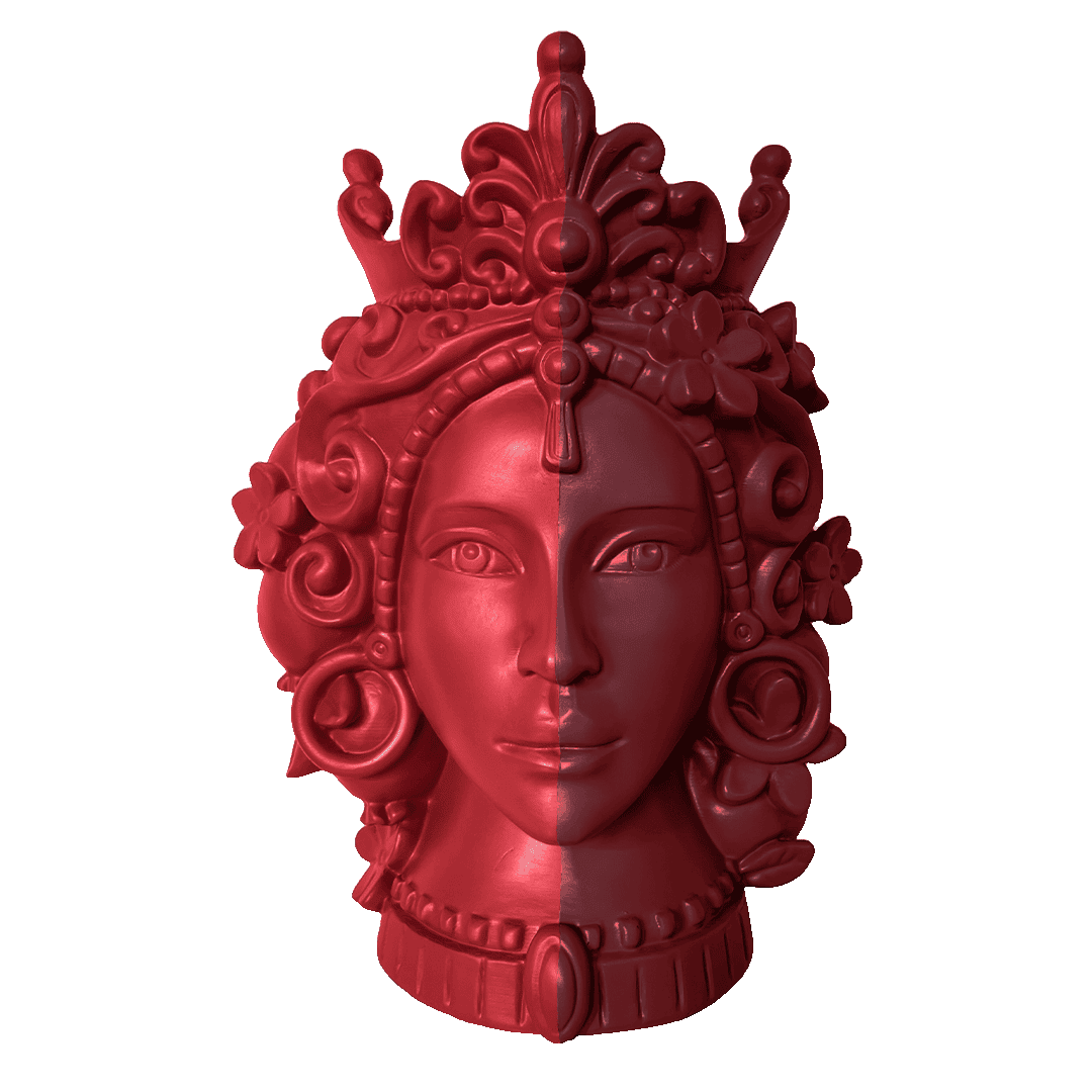 אגרטל דו-ראשי גדול - אדום | WOMAN