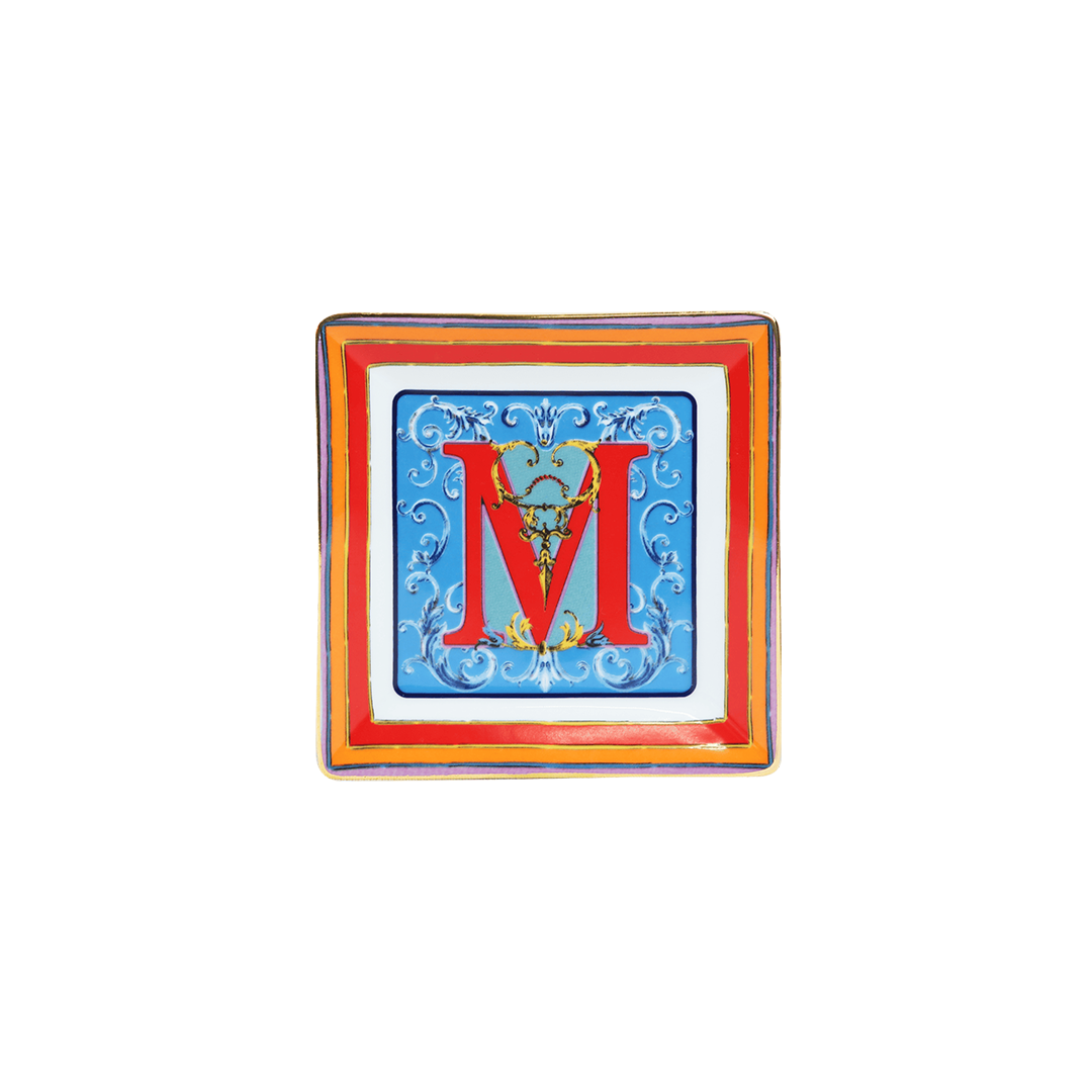 צלוחית מרובעת במגוון אותיות - A-Z