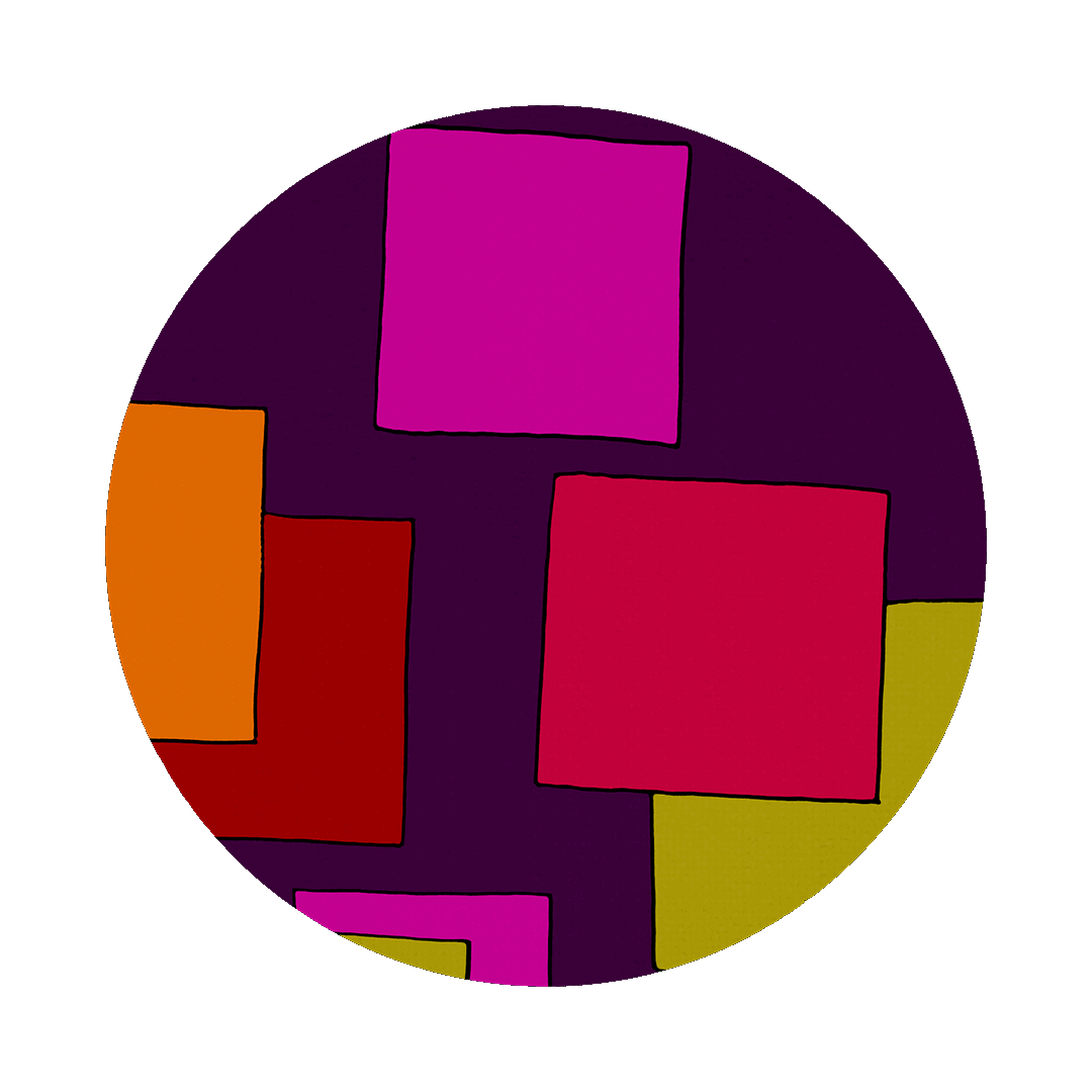 תחתיות בקבוק קטיפה במגוון דגמים - CASHMERE | גיאומטרי סגול