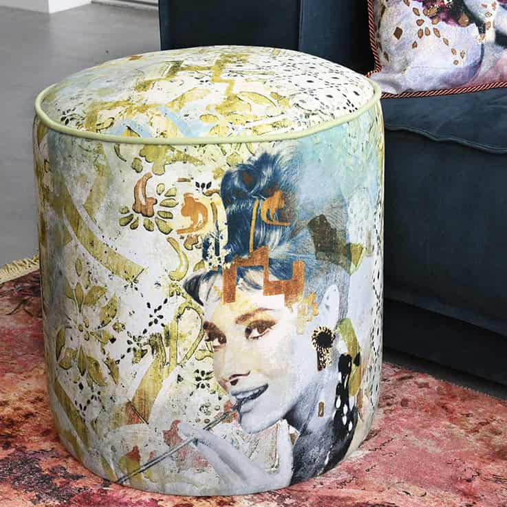 הדום/פוף עגול אלגנטי במגוון דגמים - AUDREY