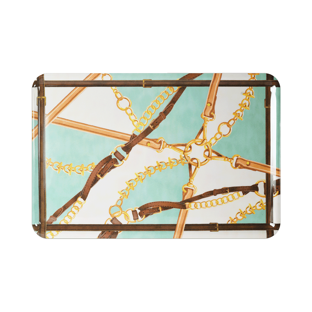 מגש מלבני | 30X45 | שרשראות