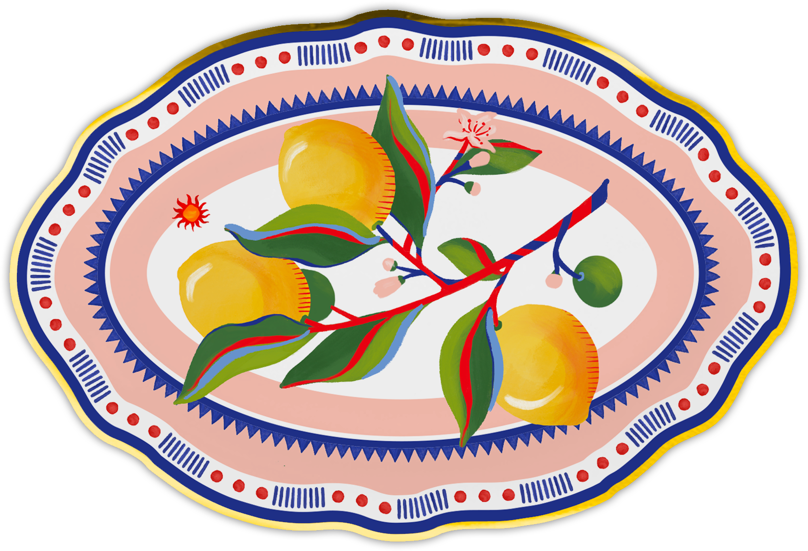 צלחת הגשה אובלית - Dolce Vita | 30.5x21