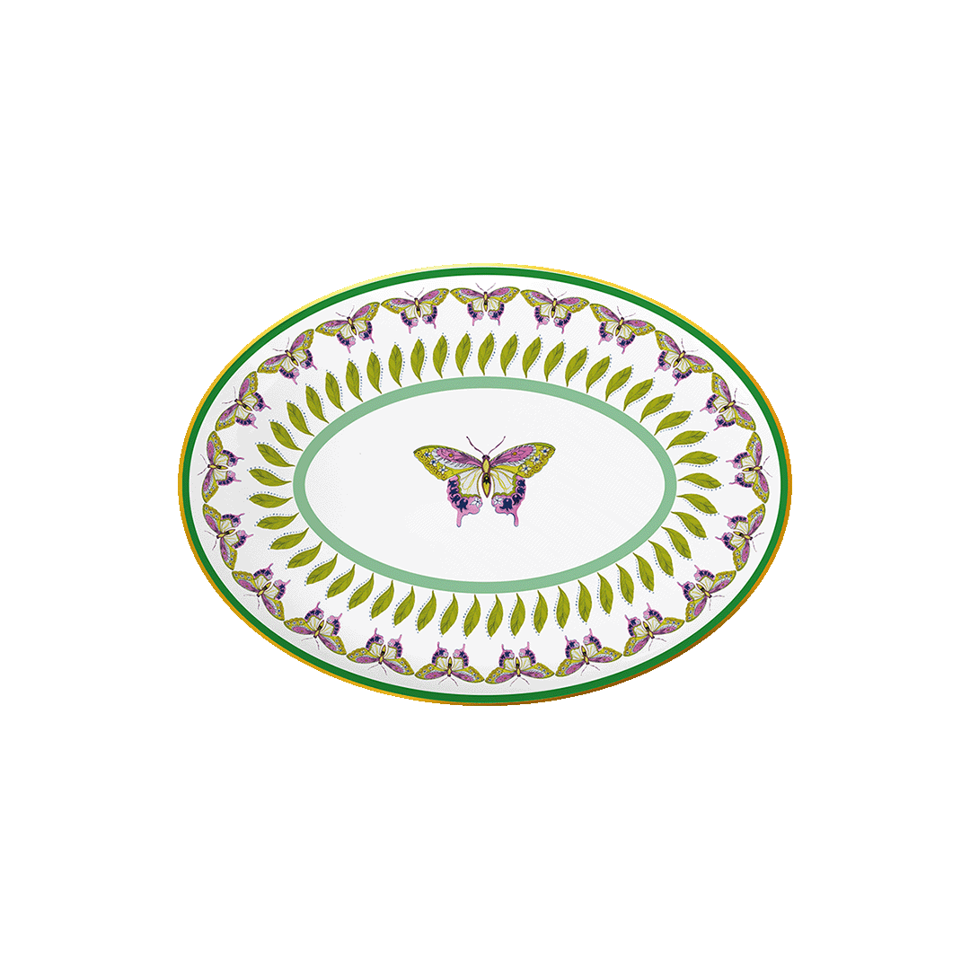 צלחת אובלית - Amazzonia | פרפר