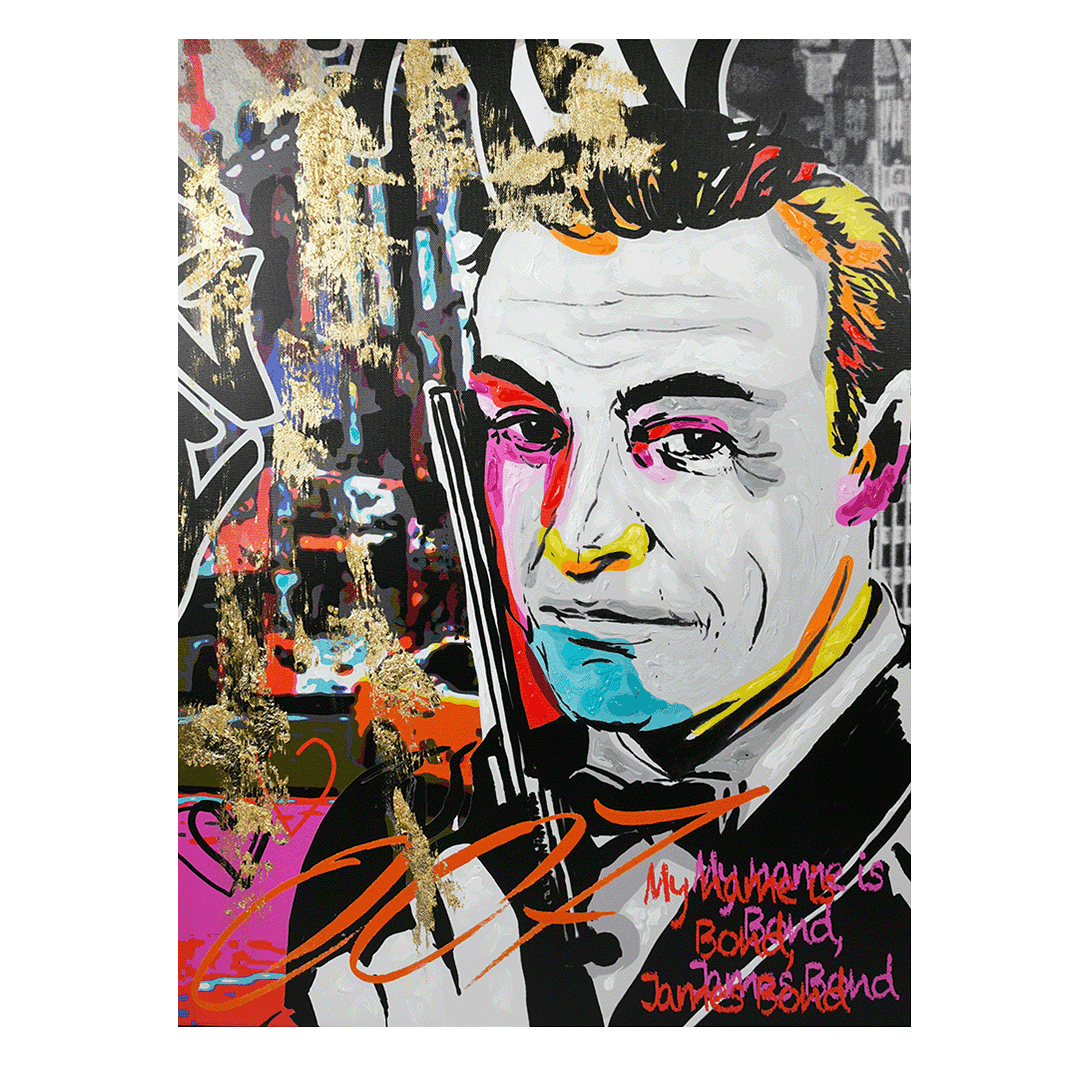 תמונת קנבס - Street Art | JAMES BOND 007