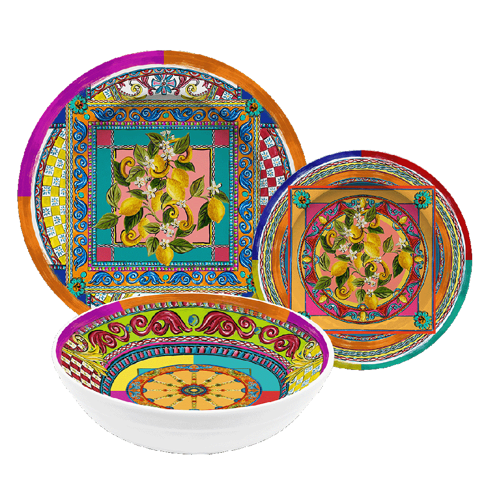 סט צלחות 18 חלקים - Ortigia