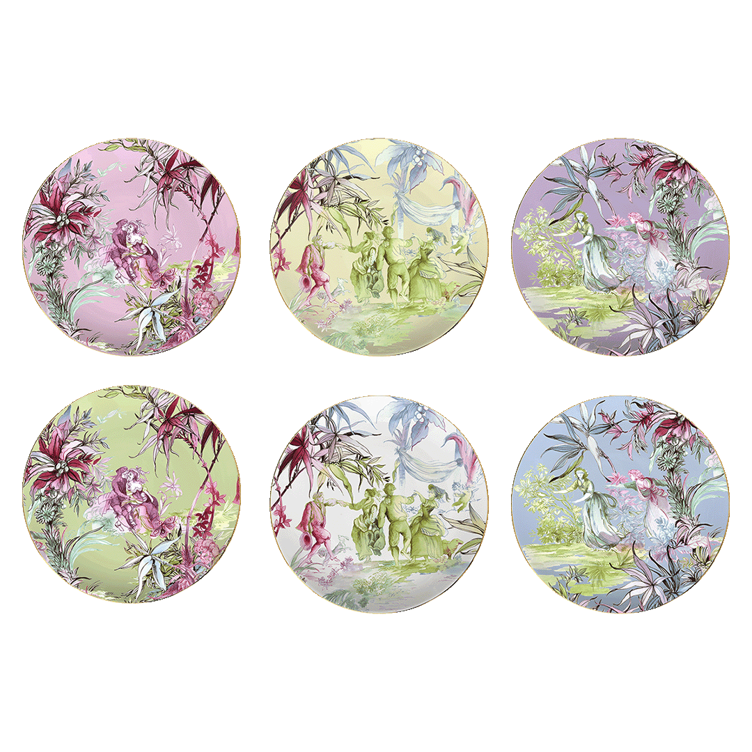 סט 6 צלחות עיקרית - Firenze | PLAFIR