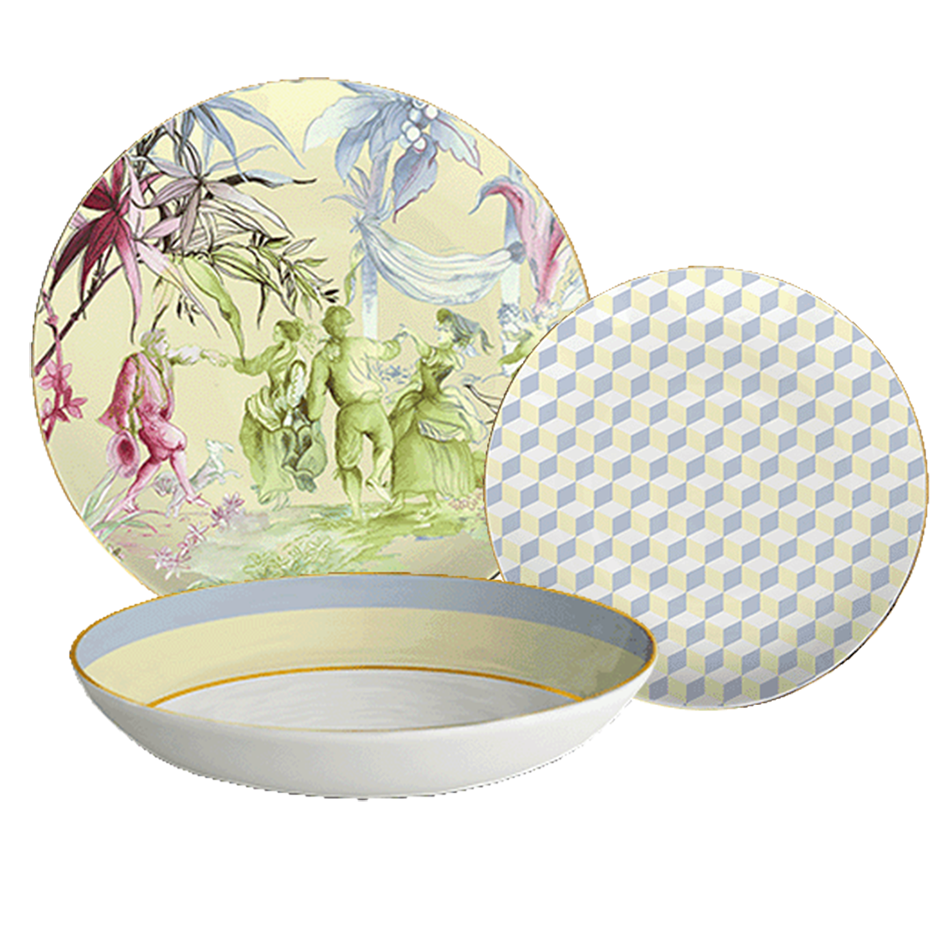 סט צלחות 18 חלקים - Firenze| PLAFIR