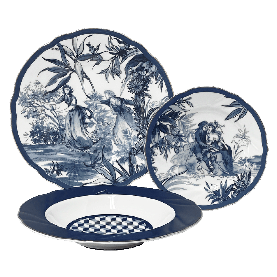 סט צלחות 18 חלקים - Versailles | PLAVER